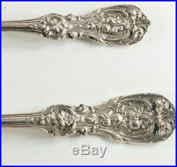 Francis 1st Reed & Barton Sterling Silver Large & Small Cold Meat Forks