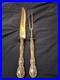 Francis 1st by Reed Barton Script Mark 13 3/4 2pc Roast Size Carving Set Mint