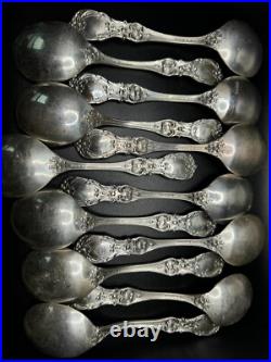Francis 1st by Reed and Barton Set of 12 Sterling Silver Gumbo Spoons 7 1/4