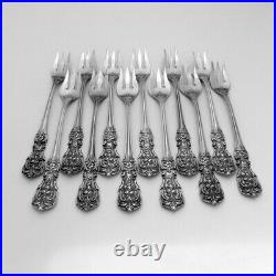 Francis I 12 Cocktail Forks Reed Barton Sterling Silver 1950 No Mono