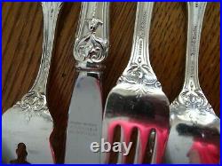 Francis I By Reed and Barton Old Sterling Silver Dinner Setting 4pc Excellent