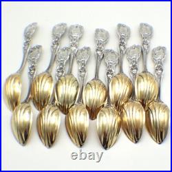 Francis I Citrus Grapefruit Spoons Set of 12 Reed and Barton Sterling Mono GC