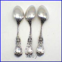 Francis I Demitasse Spoons Set of 3 Sterling Silver Reed and Barton New Marks
