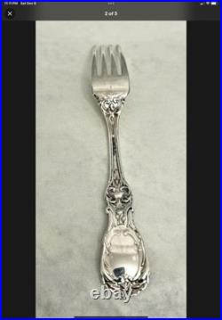 Francis I Dinner Fork, 7 7/8 Sterling, Script Reed & Barton Mark