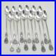Francis I Iced Teaspoons Set of 12 Reed and Barton Sterling Silver Mono PCH