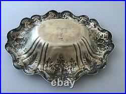 Francis I Reed & Barton Large Ornate Sterling Silver Oval Bowl X566 Great 603g