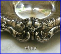 Francis I Reed & Barton Large Ornate Sterling Silver Oval Bowl X566 Great 603g