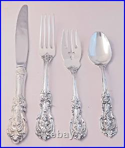 Francis I Reed & Barton Old Mark Sterling 4pc Place Setting(s) Modern Blade