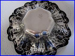 Francis I Reed & Barton Solid Sterling Silver Heavy Fruit Nut Bowl 8 Inch
