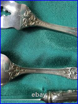 Francis I Reed & Barton Sterling Flatware Spoon Salad Fork Knife Old Mark