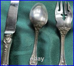 Francis I Reed & Barton Sterling Flatware Spoon Salad Fork Knife Old Mark