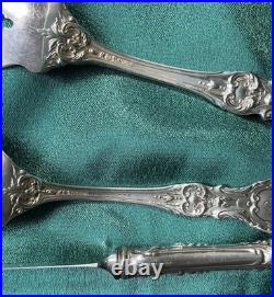 Francis I Reed & Barton Sterling Flatware Spoon Salad Fork Knife Old Mark
