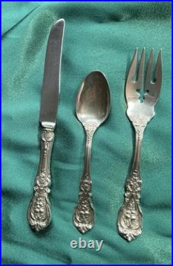 Francis I Reed & Barton Sterling Flatware Spoon Salad Fork Knife Old Mark