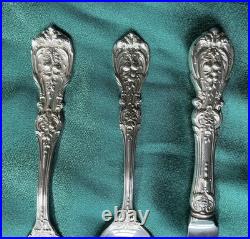 Francis I Reed & Barton Sterling Flatware Spoon Salad Fork Knife Old Mark