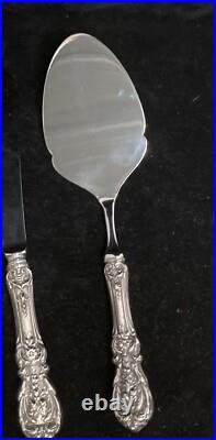 Francis I Reed & Barton Sterling Handle Cake Pie Server & Knife Set A8