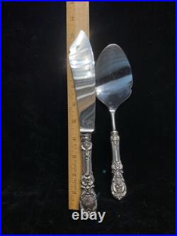 Francis I Reed & Barton Sterling Handle Cake Pie Server & Knife Set A8