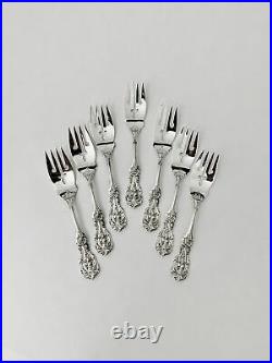 Francis I Reed & Barton Sterling Silver Salad Forks (7) Mono