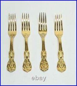 Francis I -Reed & Barton Sterling Silver Vermeil Gold Washed 7-1/8 Forks