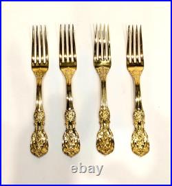 Francis I -Reed & Barton Sterling Silver Vermeil Gold Washed 7-1/8 Forks