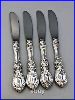 Francis I- Reed & Barton Sterling Silver set of 4 Butter Spreaders 6 3/8