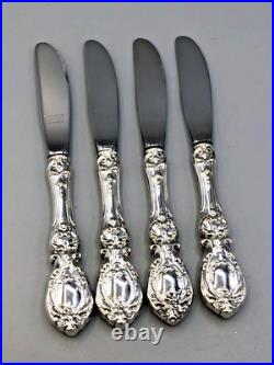 Francis I- Reed & Barton Sterling Silver set of 4 Butter Spreaders 6 3/8