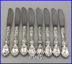 Francis I- Reed & Barton Sterling Silver set of 8 Butter Spreaders 6 3/8