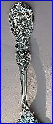 Francis I Reed and Barton Sterling Pierced Salad Serving Fork- 9 1/2