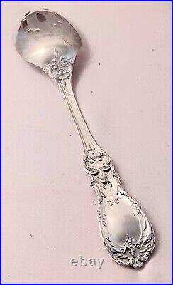 Francis I Reed and Barton Sterling Pierced Table Serving Spoon Old Mark