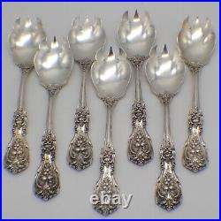 Francis I Set of 7 Ice Cream Forks Reed Barton Sterling Silver 1907 No Mono