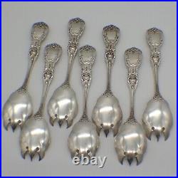 Francis I Set of 7 Ice Cream Forks Reed Barton Sterling Silver 1907 No Mono