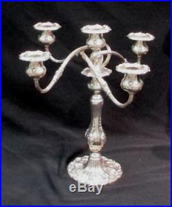Francis I Sterling Silver 3 Tier 13 Dining Table 3 Candlesticks Candelabras