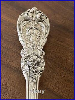 Francis I Sterling Silver Stuffing Spoon Reed & Barton 1907 Large, 14 with button