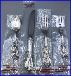 Francis I Sterling Silver by Reed & Barton 4 piece Place Settings, IN WRAPPERS