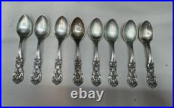Francis I by Reed & Barton Old Sterling Silver Demitasse Spoon 4 1/4 GW Set 8