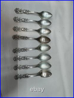 Francis I by Reed & Barton Old Sterling Silver Demitasse Spoon 4 1/4 GW Set 8