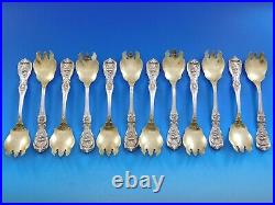 Francis I by Reed & Barton Old Sterling Silver Ice Cream Fork Orig GW Set of 12