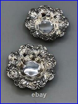 Francis I by Reed & Barton Sterling Silver 2 Nut Dishes 3.5, Saturn Mark