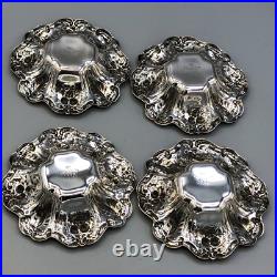 Francis I by Reed & Barton Sterling Silver 4 Nut Dishes 3.5, elephant Mark