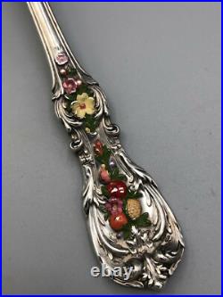Francis I by Reed & Barton Sterling Silver Casserole /Berry Spoon 9.5, Enameled