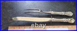 Francis I by Reed & Barton Sterling Silver Roast Carving Set HH 13 3/4 KNIFE +