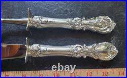 Francis I by Reed & Barton Sterling Silver Roast Carving Set HH 13 3/4 KNIFE +
