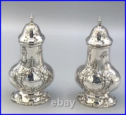 Francis I by Reed & Barton Sterling Silver Salt & Pepper Shakers 4.75, nice