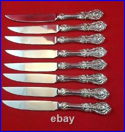 Francis I by Reed & Barton Sterling Silver Steak Knife Set of 8 Custom 8 1/2