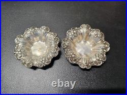 Francis I by Reed & Barton Sterling Silver individual Nut Dish 3.5 Set Of 2