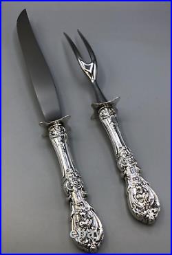 Francis I by Reed & Barton Sterling Silver large 2 pc. Carving Knife & Fork Set