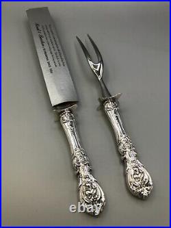 Francis I by Reed & Barton Sterling Silver large 2 pc. Carving Knife & Fork Set