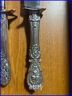 Francis I by Reed & Barton Sterling Silver large 2 pc. Carving Knife & Fork Set