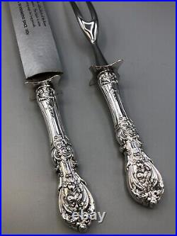 Francis I by Reed & Barton Sterling Silver large 2 pc. Carving Knife & Fork Set