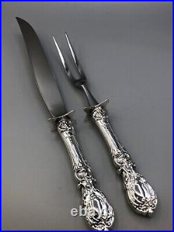 Francis I by Reed & Barton Sterling Silver large 2 pc. Carving Knife & Fork Set