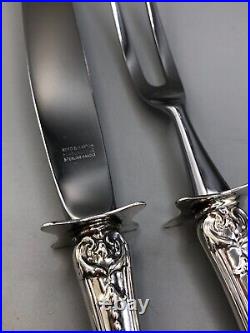 Francis I by Reed & Barton Sterling Silver large 2 pc. Carving Knife & Fork Set